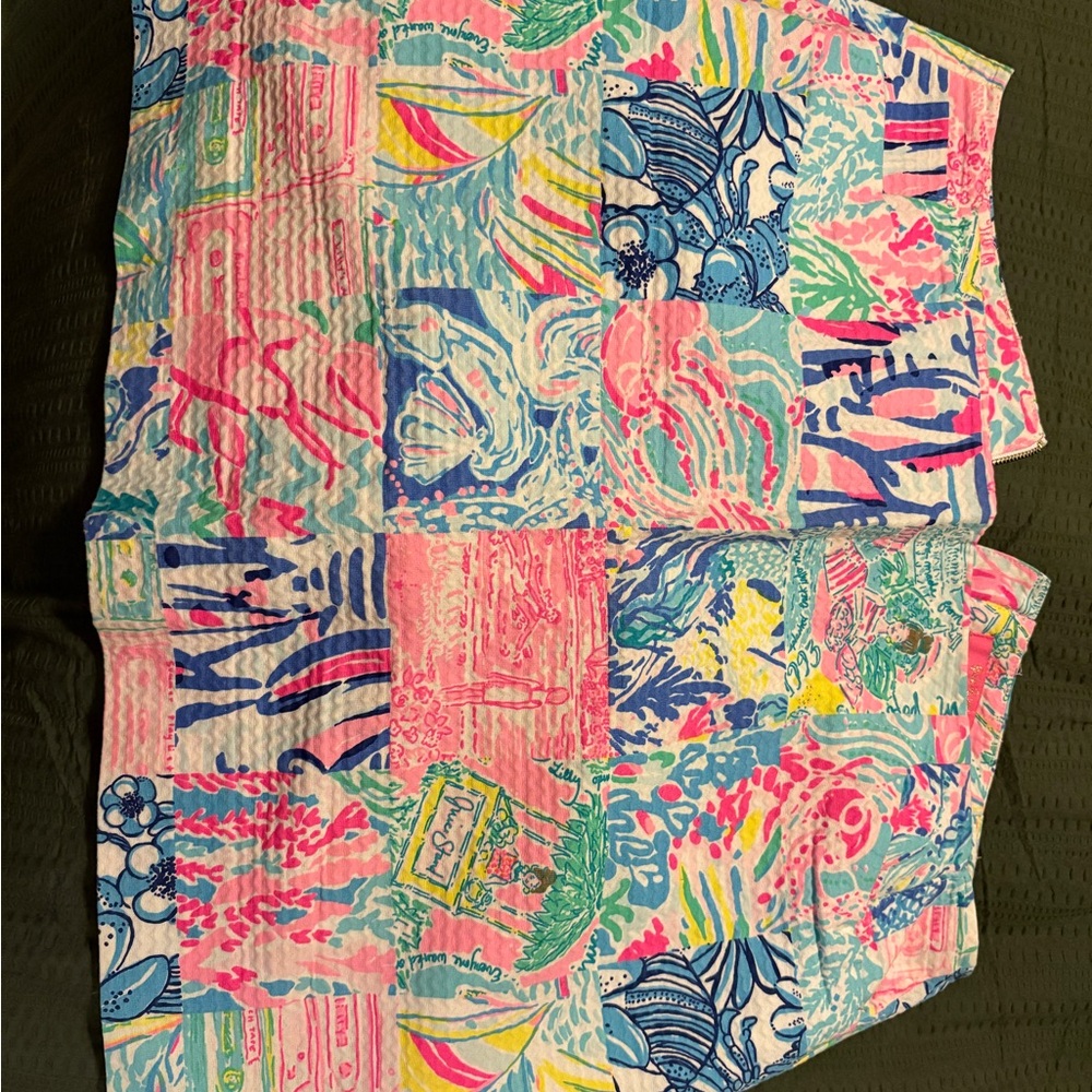 COPY - Lilly Pulitzer Nicki Summer Remix patchwork skort
